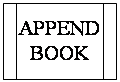 Блок-схема: типовой процесс: APPEND BOOK 