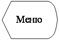 Блок-схема: дисплей: Меню