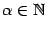 $ {\alpha}\in\mathbb{N}$