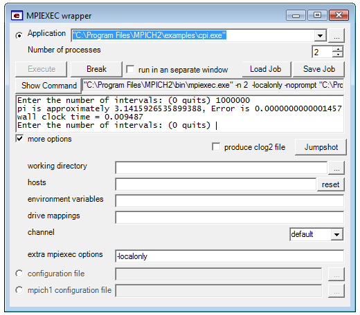 Программа Wmpiexec